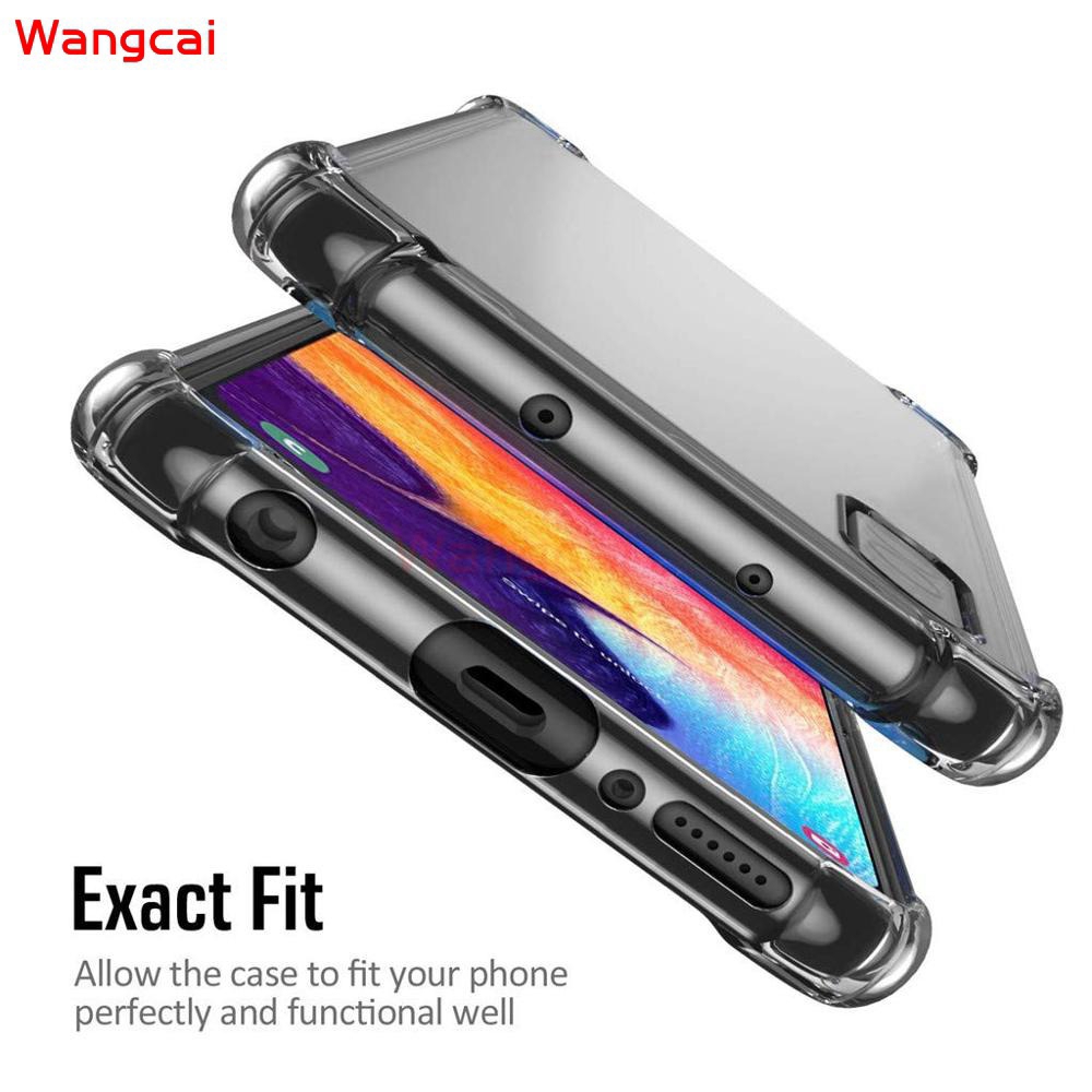 Ốp điện thoại TPU mềm chống sốc trong suốt cho Samsung Galaxy A20S A10S A90 5G A80 Note 10+ 10 Plus M30 A40S