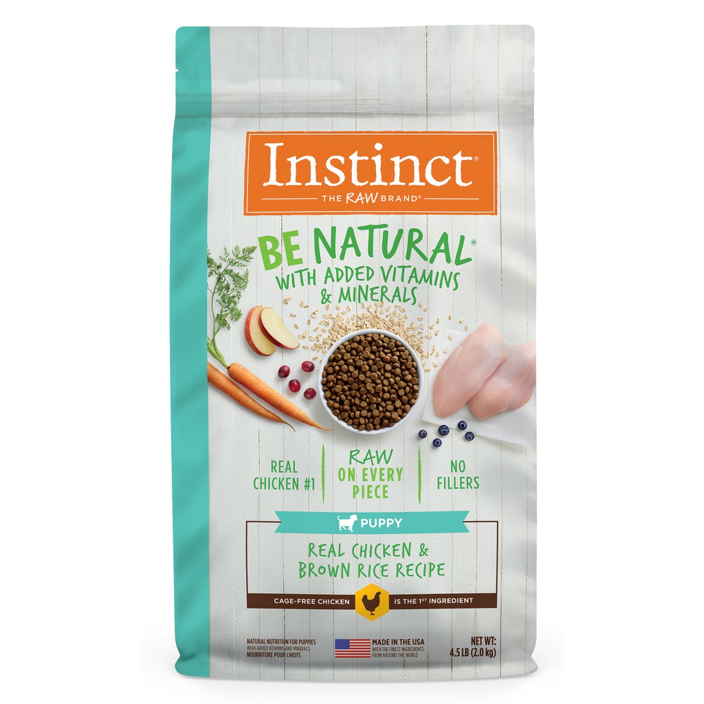 Thức ăn cho chó con làm từ thịt gà tươi và gạo lức Nature's Variety Instinct (Túi lớn 10,85kg)