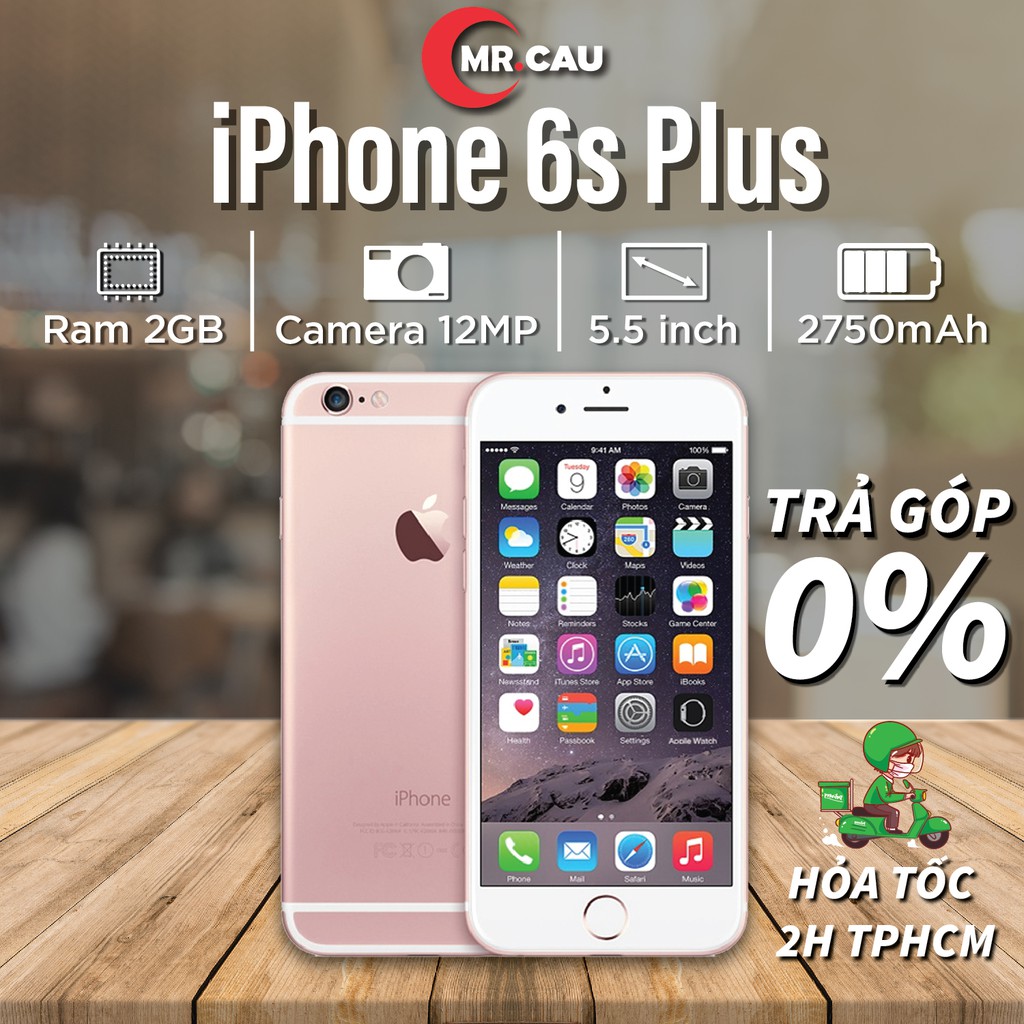 Điện thoại iPhone 6s PLUS - 64GB Quốc Tế Chính Hãng Apple Đẹp 99% FREESHIP - MRCAU