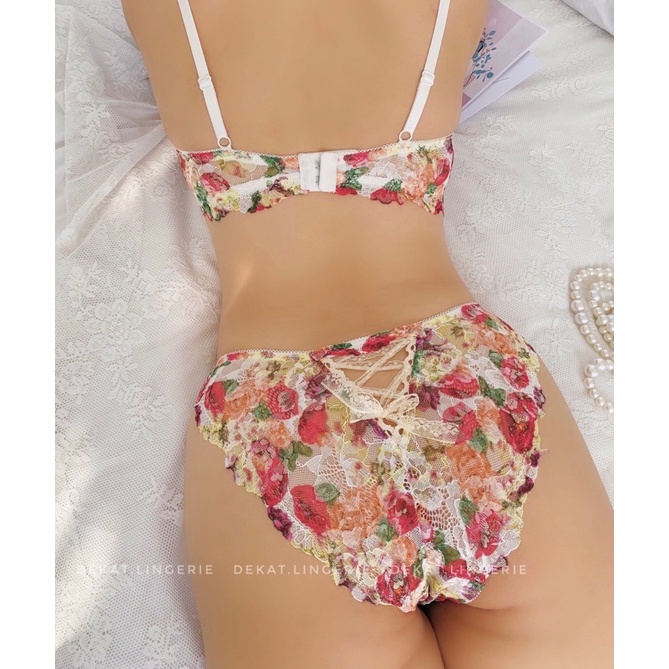 Set đồ lót Daisy hoa + quần chip phối nơ siêu xinh