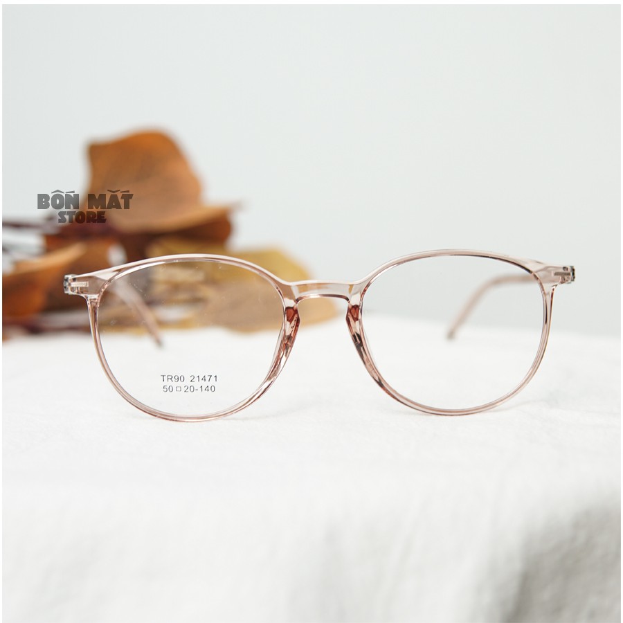 Gọng Kính Tròn Nhựa Dẻo TR90 (Kèm Tròng Cận) - B1471 | BigBuy360 - bigbuy360.vn
