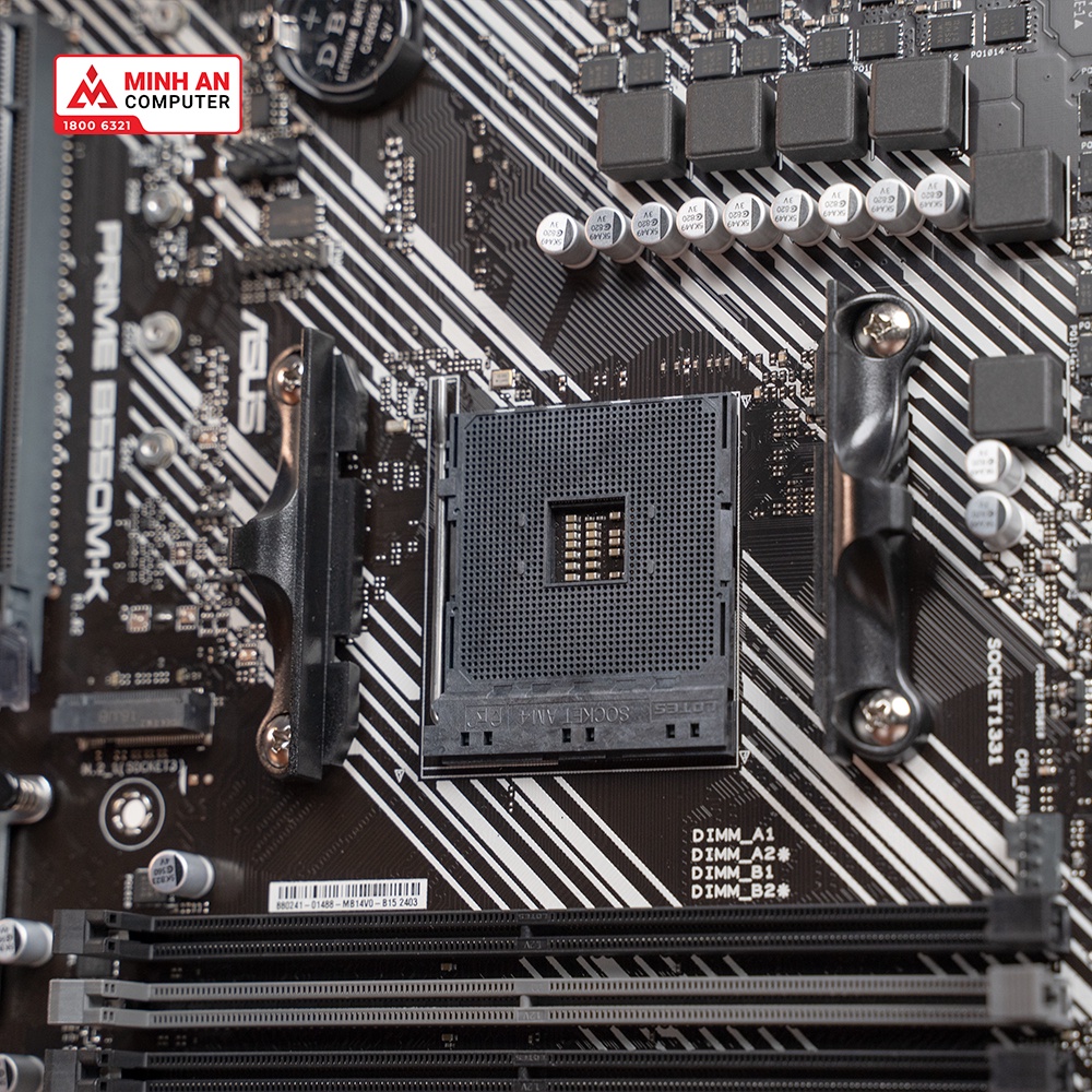 Combo Mainboard ASUS Prime B550MK + CPU AMD Ryzen 5 5600G