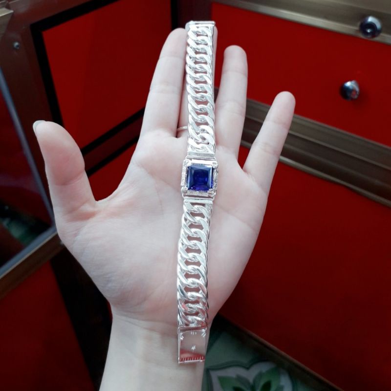 lắc tay nam bạc ta đính đá cao cấp 🌼 YN JEWELRY