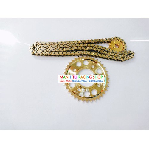 Nhông sên dĩa vàng xe wave rs