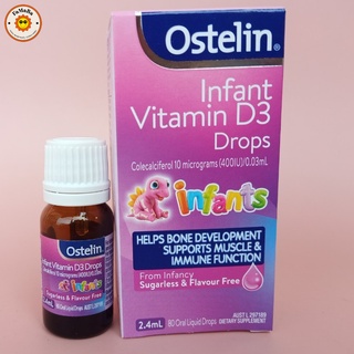Vitamin D3 dạng giọt Ostelin Infant Vitamin D3 Drops 2.4ml của Úc