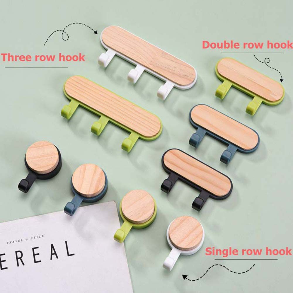 Móc treo gắn tường bằng gỗ tiện dụng cho gia đình