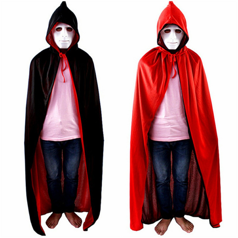 Áo choàng dùng hóa trang cho lễ hội haloween đỏ đenGIADUNGTONGKHO1Áo choàng trùm đầu cho người lớn