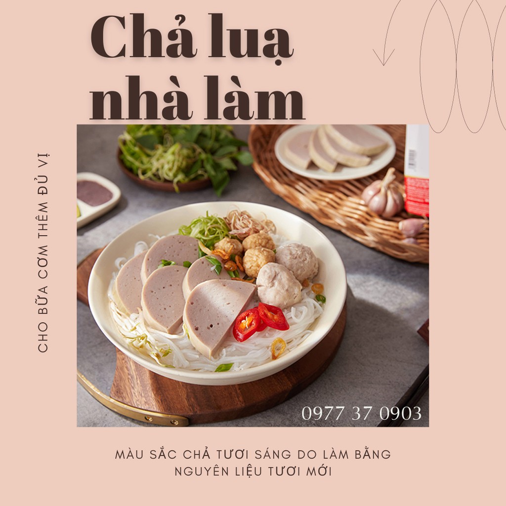 CHẢ LỤA GIÁ SỈ NHÀ LÀM 500G, KHÔNG HÀN THE, KHÔNG CHẤT BẢO QUẢN | BigBuy360 - bigbuy360.vn