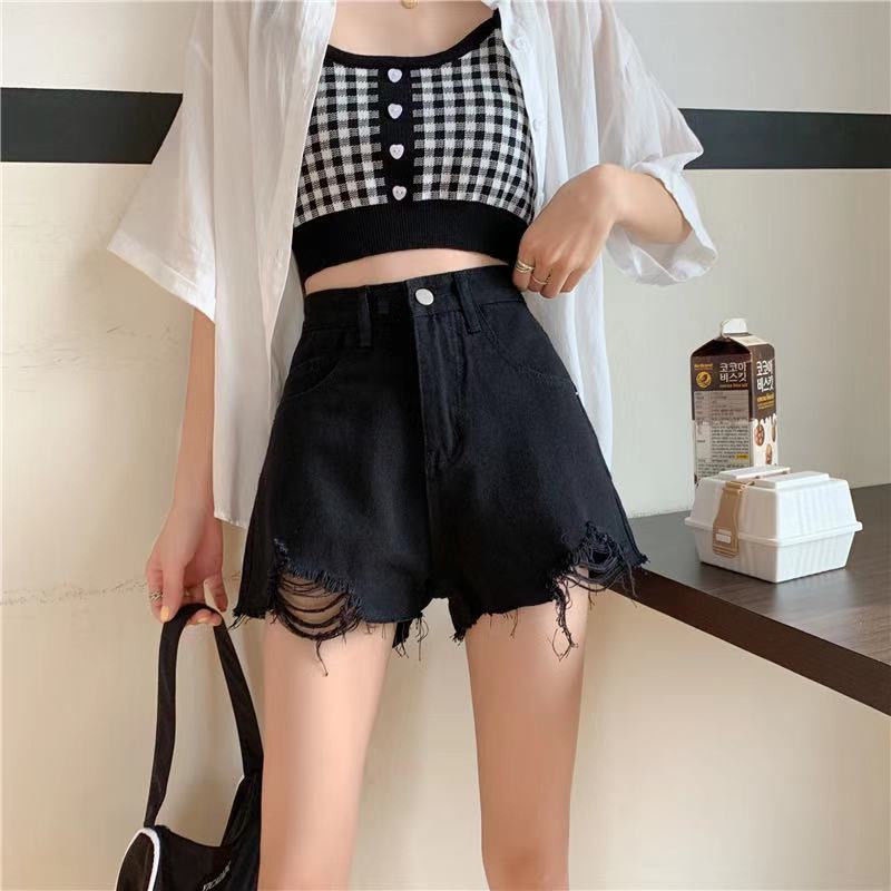Quần Jeans Đùi Trắng Rách Bigsize Vải VNXK QJ1054