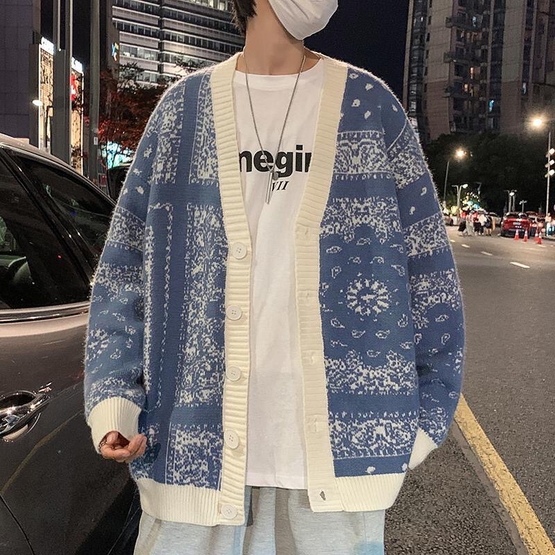 Áo Khoác Cardigan Nam Nữ Đường Diềm Bông Tuyết