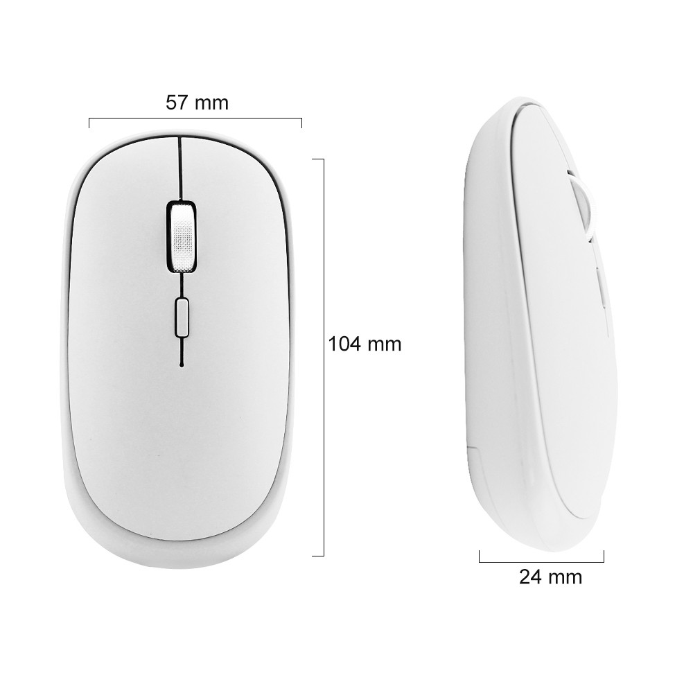 Bluetooth 4.0 + 2.4G Wireless Mouse Mini Dual-mode Mouse Optical Gaming Mouse 100-1200-1600 DPI Mice For PC Laptops