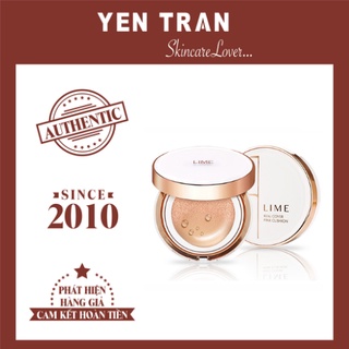 Phấn nước lime real cover pink cushion spf 50+/pa+++ 20g - màu trắng