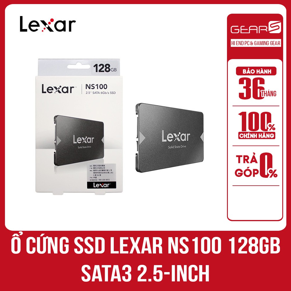 Ổ cứng SSD LEXAR NS100 128GB Sata3 2.5-inch - Bảo hành chính hãng Mai hoàng 36 Tháng | BigBuy360 - bigbuy360.vn