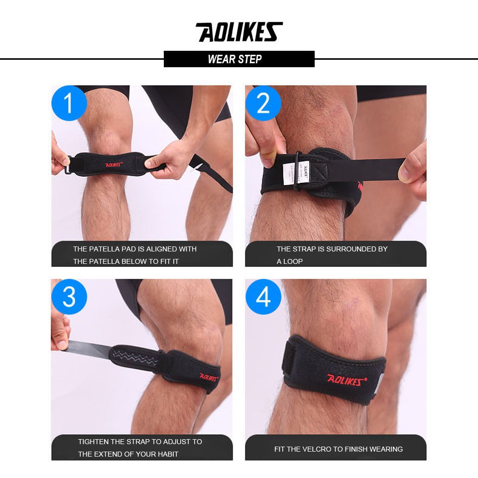 Sửa Bó gối thể thao silicon chống trượt thế hệ mới Aolikes AL7920 chinhhang