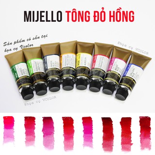 [Rẻ Nhất] Mijello 15ml Mijello Gold Lẻ, Mijello Pan 1ml Pocket Chiết - Tông Đỏ Hồng