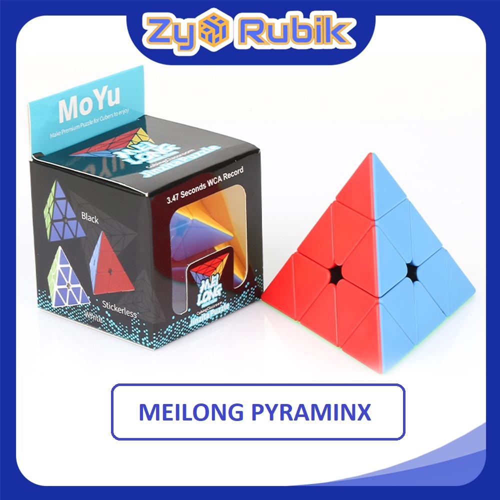 Rubik 3x3 Pyraminx Meilong Stickerless - Đồ Chơi Rubik Biến Thể Tam Giác - ZyO Rubik