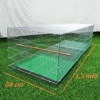 Lồng tập lực cho chim chào mào , Họa my Bộ đầy đủ phụ kiện lồng , khay phân , cầu đậu