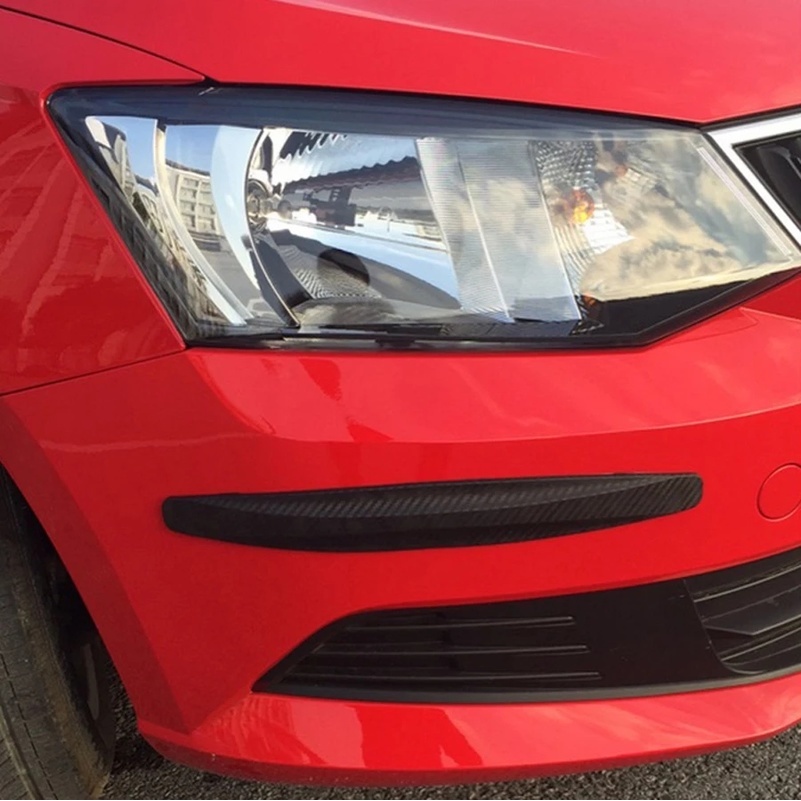 Set 2 dải dán bảo vệ chống va chạm cản trước và sau nhiều màu sắc cho ô tô