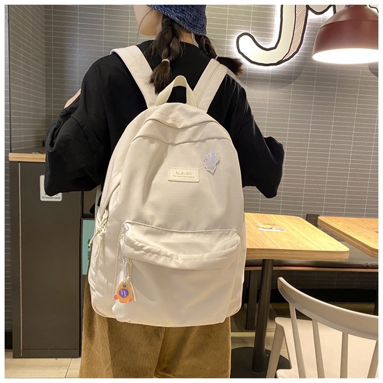 Balo Trơn Basic Ulzzang Màu Pastel B05