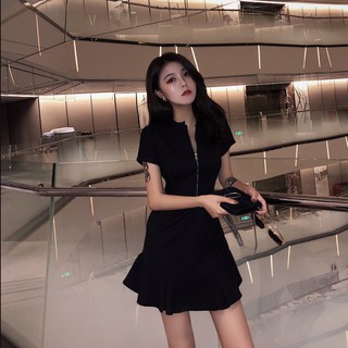 (R3663)Đầm ulzzang paris dress - Hàng thiết kế đặt trước( kèm ảnh khách ở cuối)