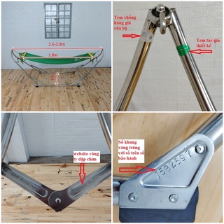 Võng Xếp Duy Lợi Cỡ Đại Có Đầy Đủ Tem Chống Hàng Giả Sổ Bảo Hành Cam Kết Chính Hãng 100%