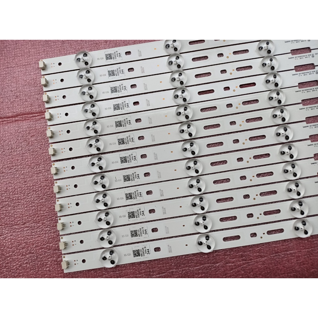 THANH LED TIVI SONY 40EX430 HÀNG MỚI 100%, 1 BỘ 12 THANH AB, MỖI THANH 5 BÓNG 3V, DÀI 38,5cm SAMSUNG 2012SONY40A/ B 3228