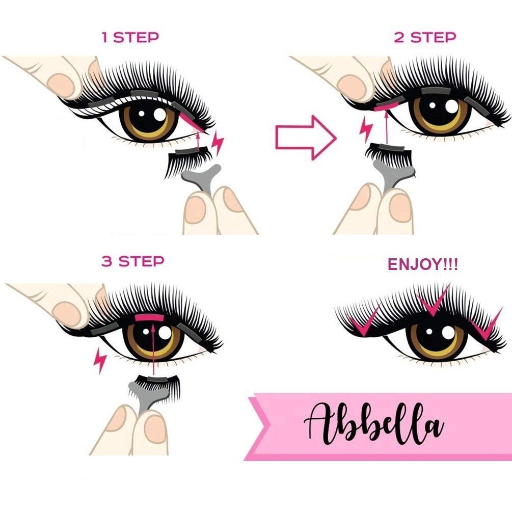 Mới Set 3 Mi Giả Từ Tính Mềm Tự Nhiên S2