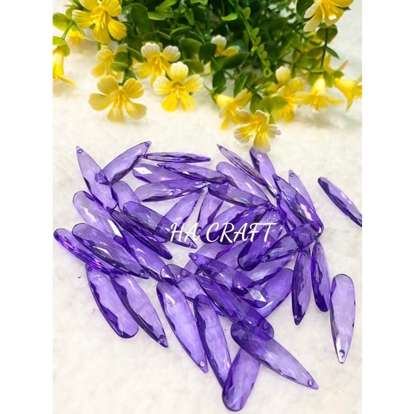 Cánh chuồn, vật liệu hoa pha lê nhựa Handmade