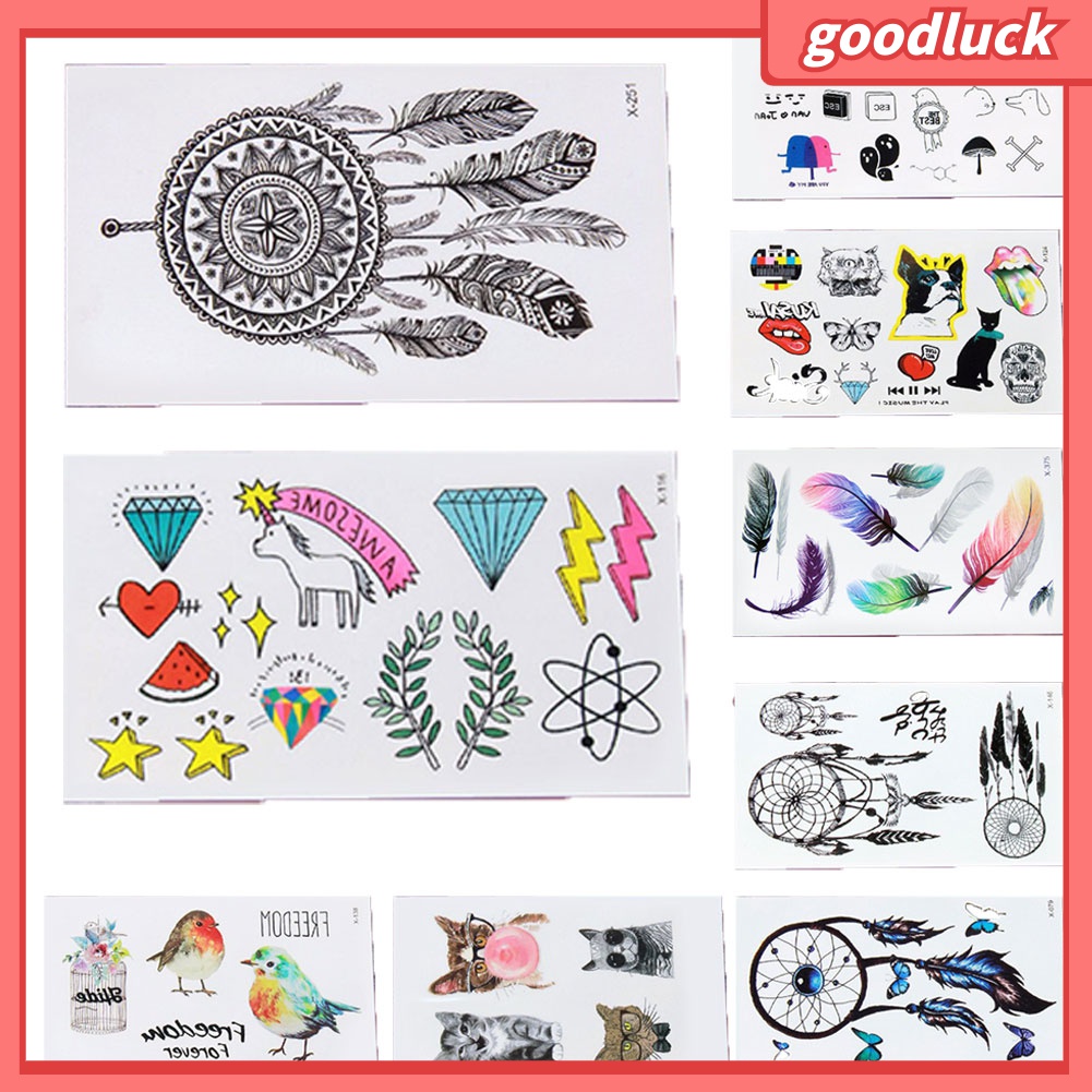 Hình Xăm Dán Tạm Thời Họa Tiết Dream Catcher 3D Chống Nước