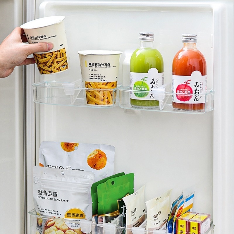 1 Khay Đựng Thức Ăn Trong Suốt Hình Bông Tuyết Chia Ngăn Tủ Lạnh