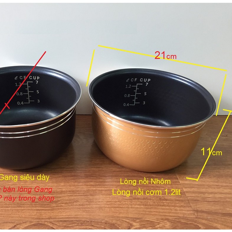 Lòng nồi cơm điện 1.8lit – Ruột nồi cơm điện tử 1.2L | BigBuy360 - bigbuy360.vn