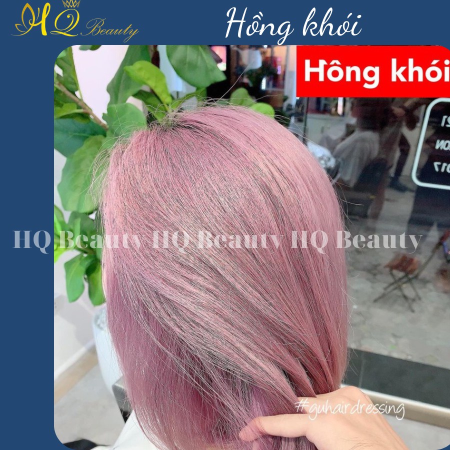 Thuốc nhuộm tóc màu Hồng khói hót nhất năm 2019 ( Tặng kèm trợ nhuộm)