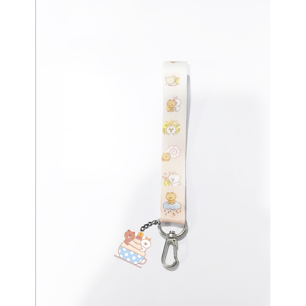 Móc khoá gấu brown thỏ cony vịt sally nametag  MKSI5 dây strap cute móc khoá dễ thương