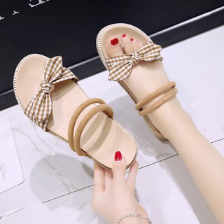 Dép sandal nữ quai nơ