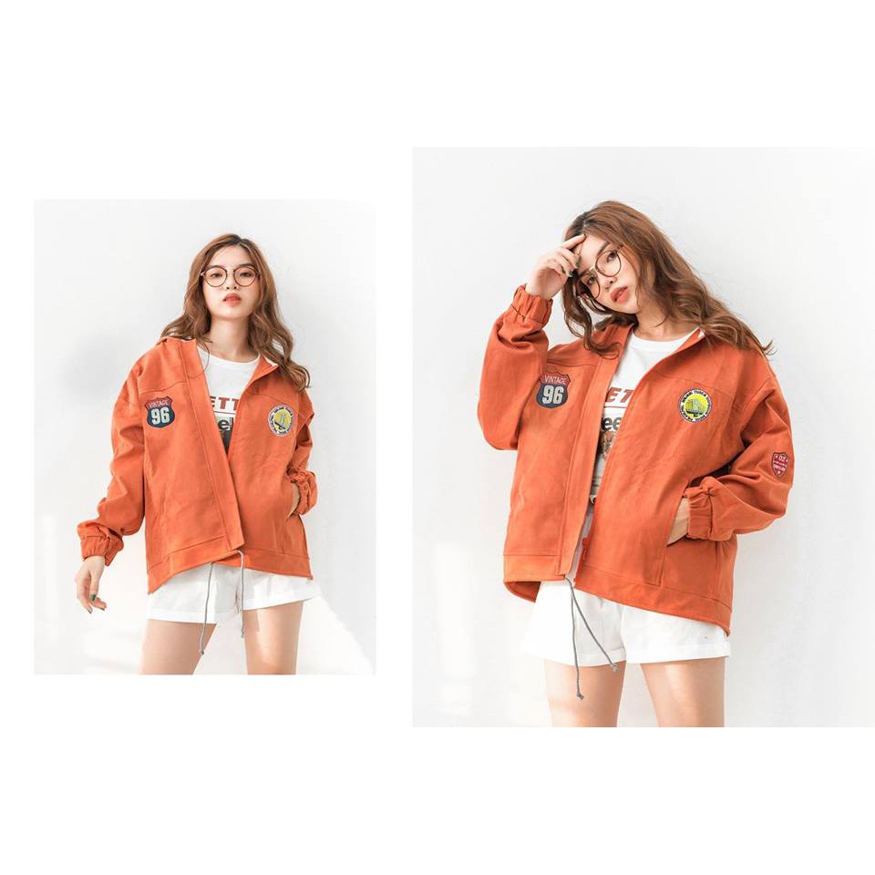 [SALE] Áo khoác kaki nữ oversize phong cách cá tính bán chạy nhất