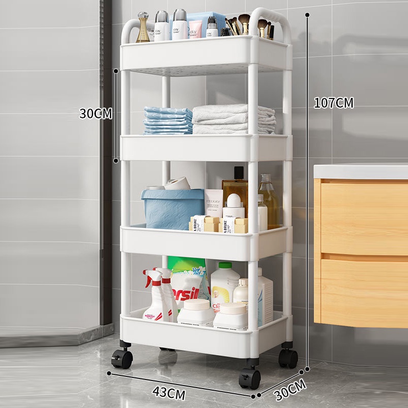 Aleta Giá Đựng Đồ Ăn Vặt / Đồ Ăn Vặt Di Động Để Cạnh Giường Đa Câu Chuyện Cho Nhà Bếp Nhà Tắm