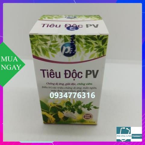 Tiêu đôc pv lọ 60 viên