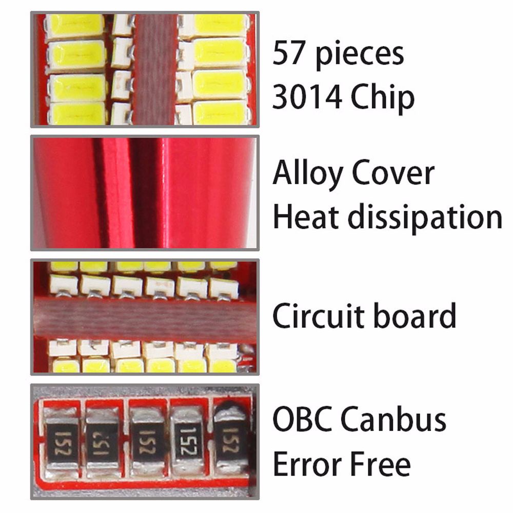Đèn 57LED T10 501 BULB 57 SMD 194 nhiều màu sắc chất lượng cao cho xe hơi