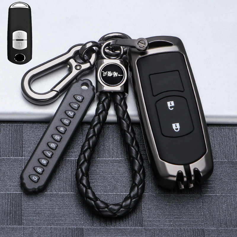 Ốp bọc chìa khóa điều khiển chất liệu hợp kim mạ kẽm dành cho Mazda 3 6 Axela CX-5 CX-7 CX3 CX5 CX7 CX9 RX8 MX