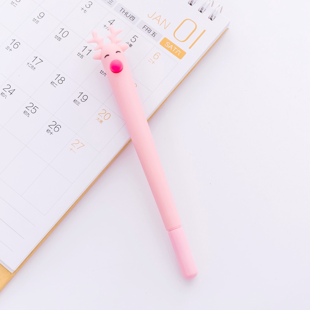 Bút mực nước hình hươu hoạt hình sáng tạo dễ thương cho học sinh