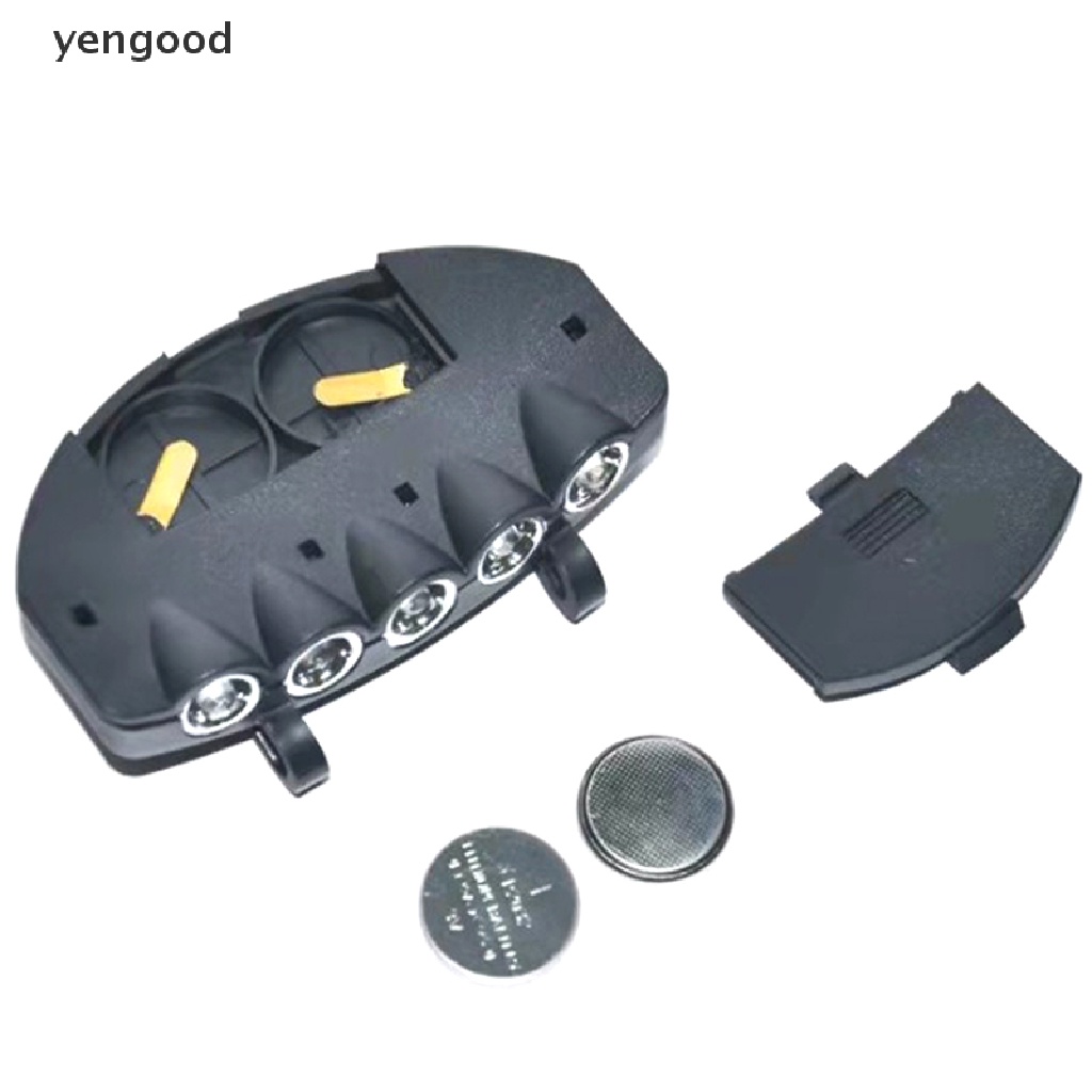 Đèn pin đội đầu 5 bóng LED siêu sáng dùng câu cá ban đêm cao cấp