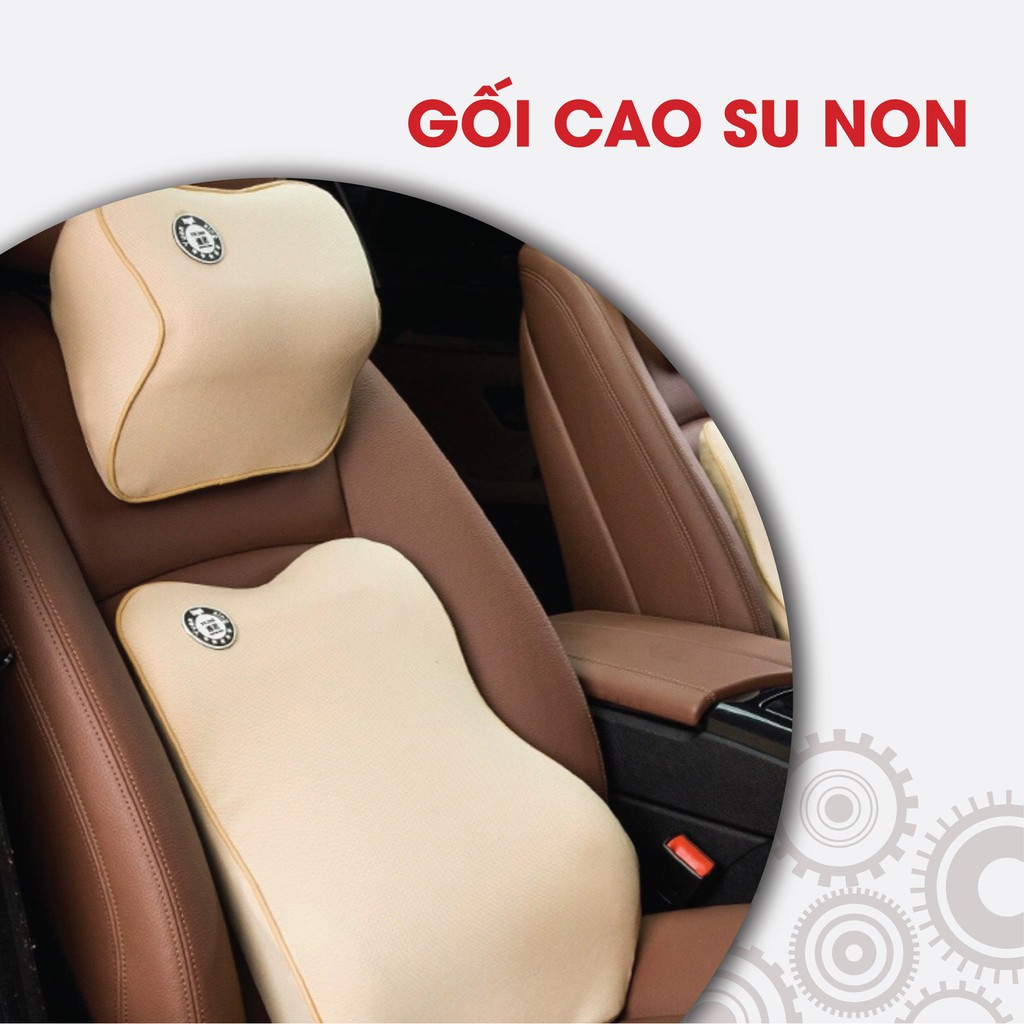 Gối Tựa Đầu Tựa Lưng Cao Su Non Ô Tô