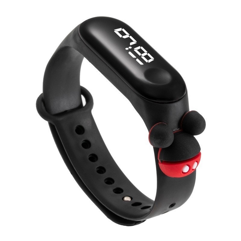 Đồng Hồ Đeo Tay Trẻ Em Chống Nước Với Thiết Kế Siêu Nhân Có Đèn LED Hàng Mới Về JY