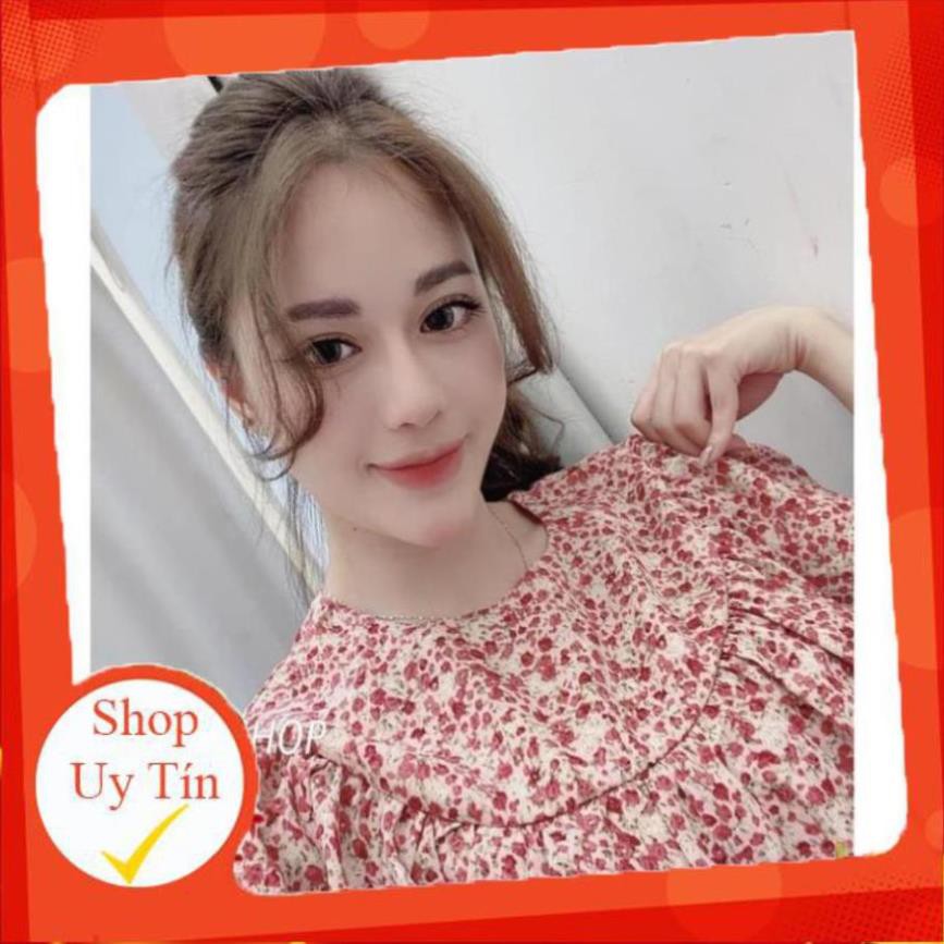 [ 𝐅𝐑𝐄𝐄 𝐒𝐇𝐈𝐏 ] Đầm Hoa Hồng Cổ Bèo Cao Cấp
