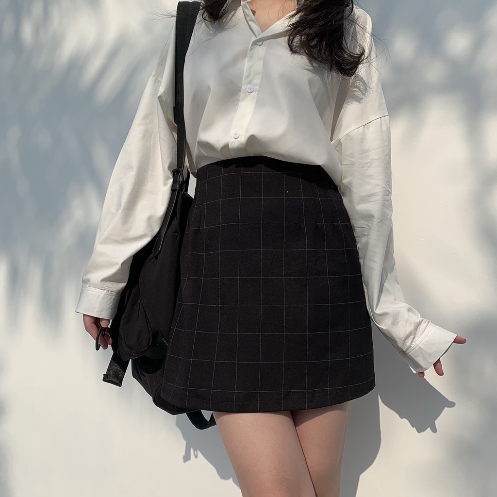 Chân váy nữ cạp cao may li xếp TKC11 LOLLIE STUDIO