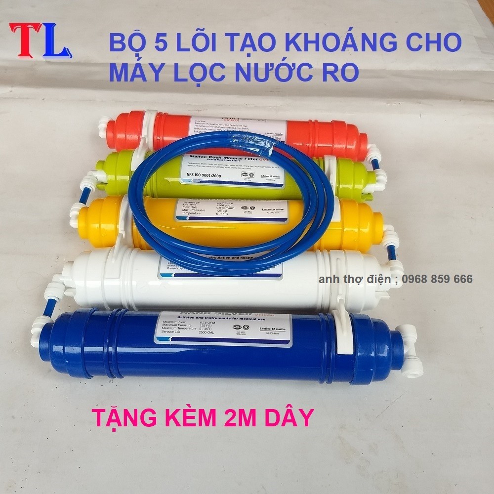 COMBO 5 lõi lọc tạo khoáng ( lõi 56789)- lõi 5-6-7-8-9-10