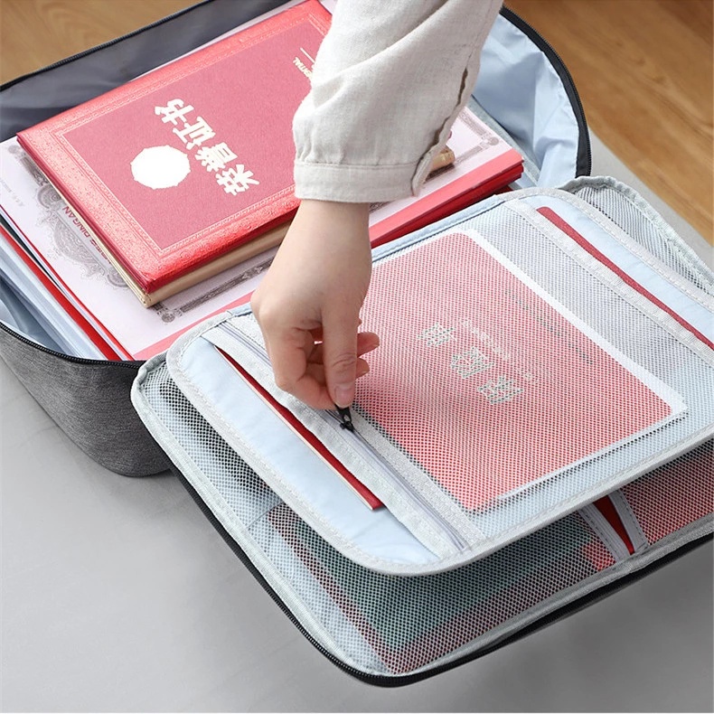 Túi đựng tài liệu nhiều ngăn cỡ lớn chống thấm nước tiện dụng