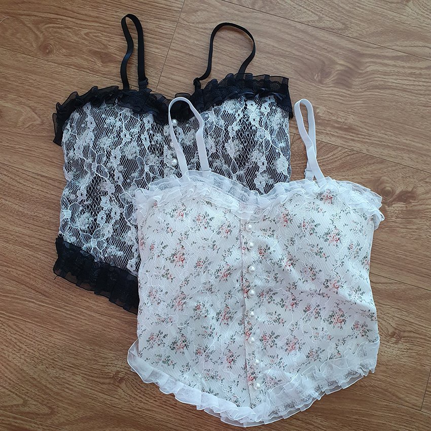 Áo 2 dây - Áo croptop nữ - Kiểu dáng tiểu thư cực xinh