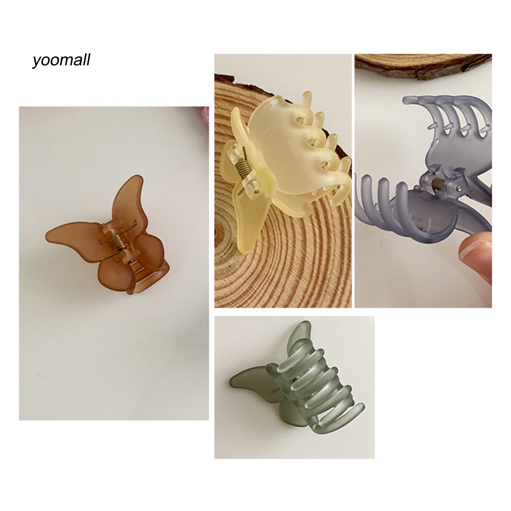 / Yo / Kẹp Tóc Móng Vuốt Bướm Ngọt Ngào Chống Trượt