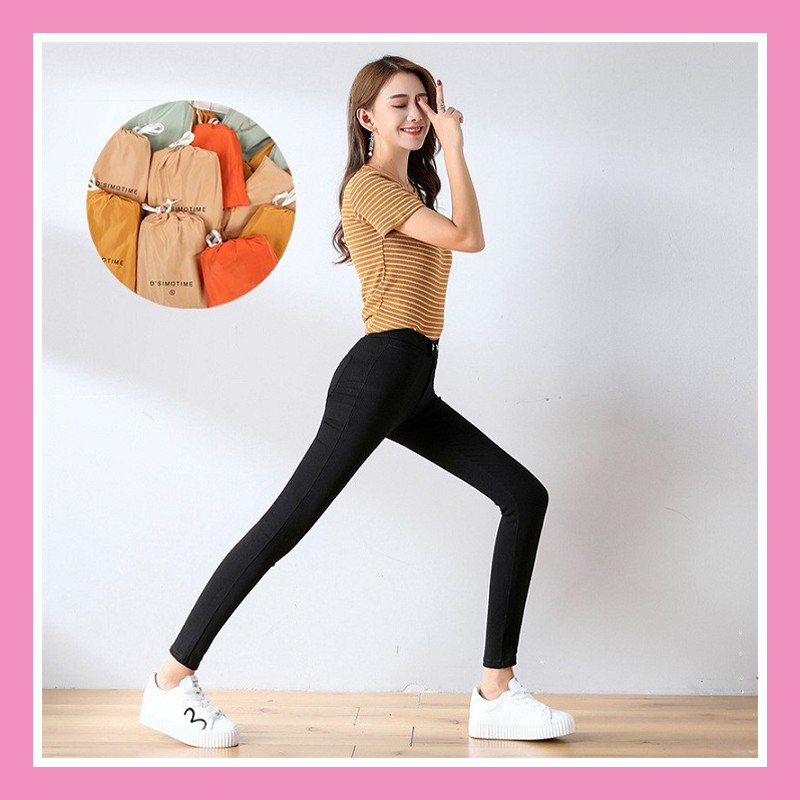 Quần tregging legging nữ cạp cao chất Umi Hàn hàng loại 1 chuẩn form tôn dáng thon chân QD09